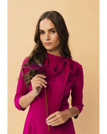Rochie midi dama,  Gwalchakin, pruna, Violet/Lila