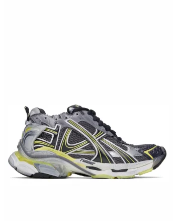 Sneakers Barbati,  Runner, Gri/Galben