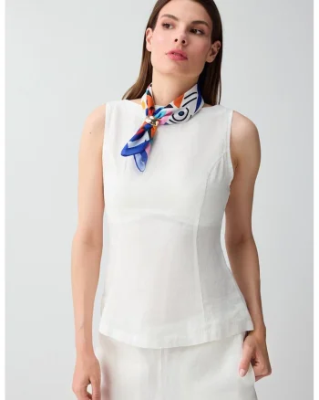 Bluza uni de in, Alb optic