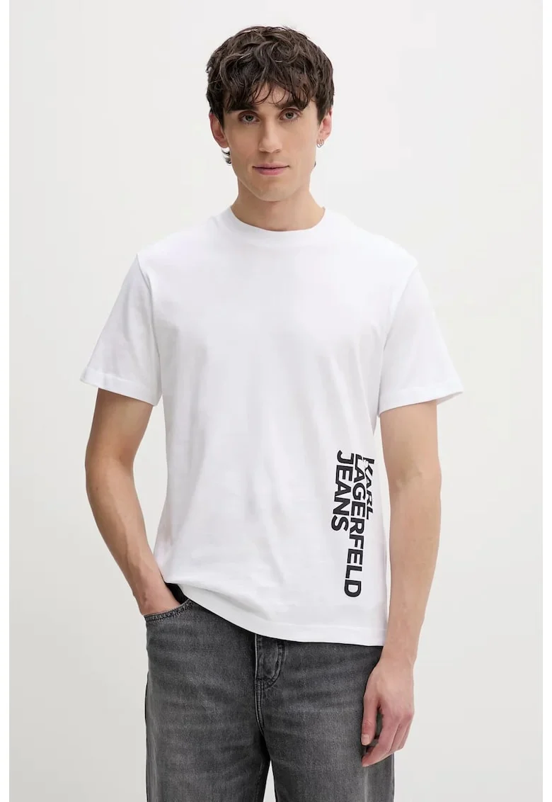 Tricou barbati  B2M17047 Negru, Alb