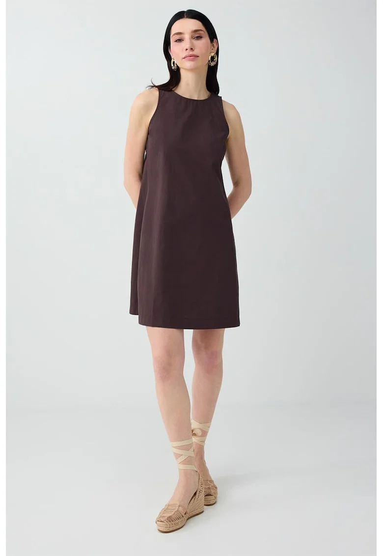 Rochie lejera din bumbac, Violet pruna