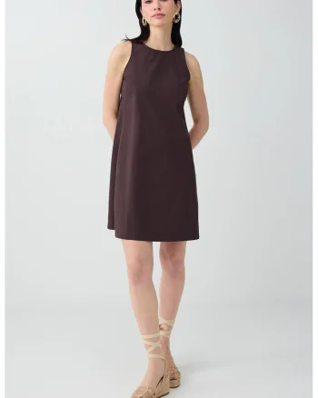 Rochie lejera din bumbac, Violet pruna