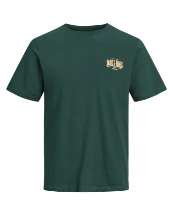 Tricou barbati la baza gatului, din bumbac, Regular Fit, JJAERO