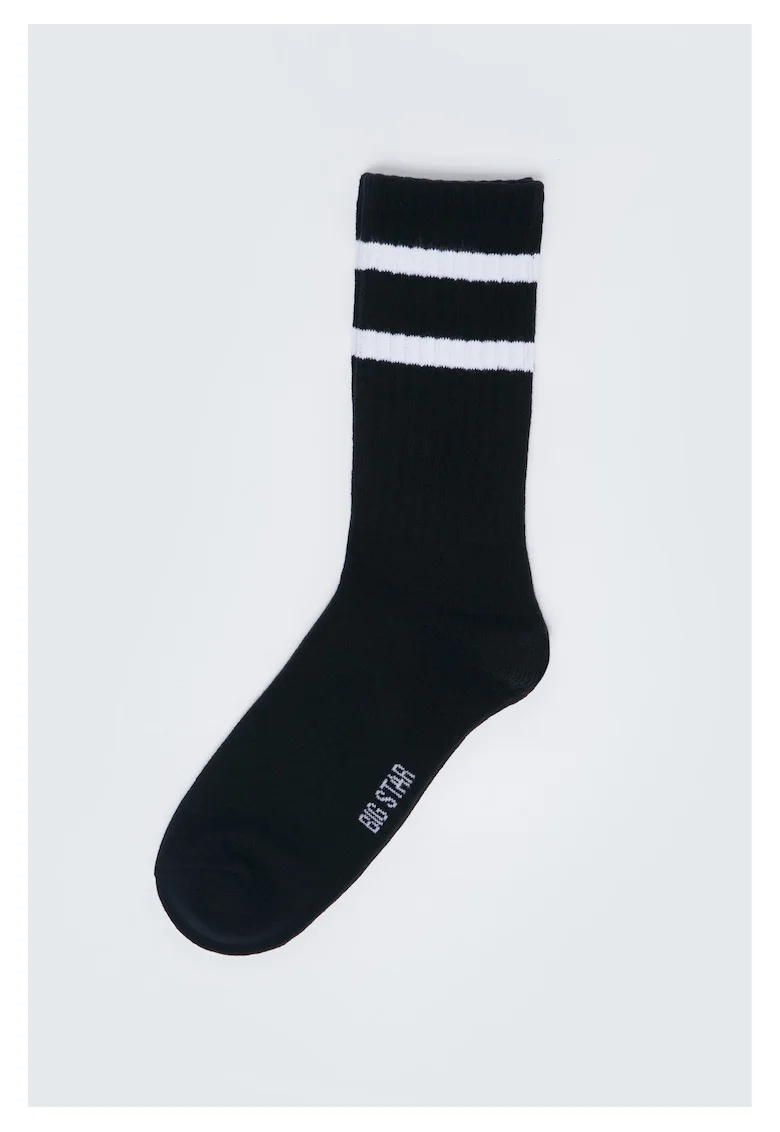 Sosete lungi unisex cu dungi Ribs 906