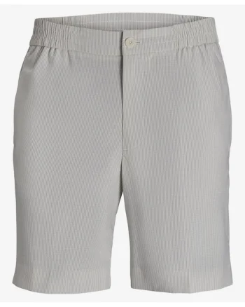 Pantaloni scurti gri Seersucker