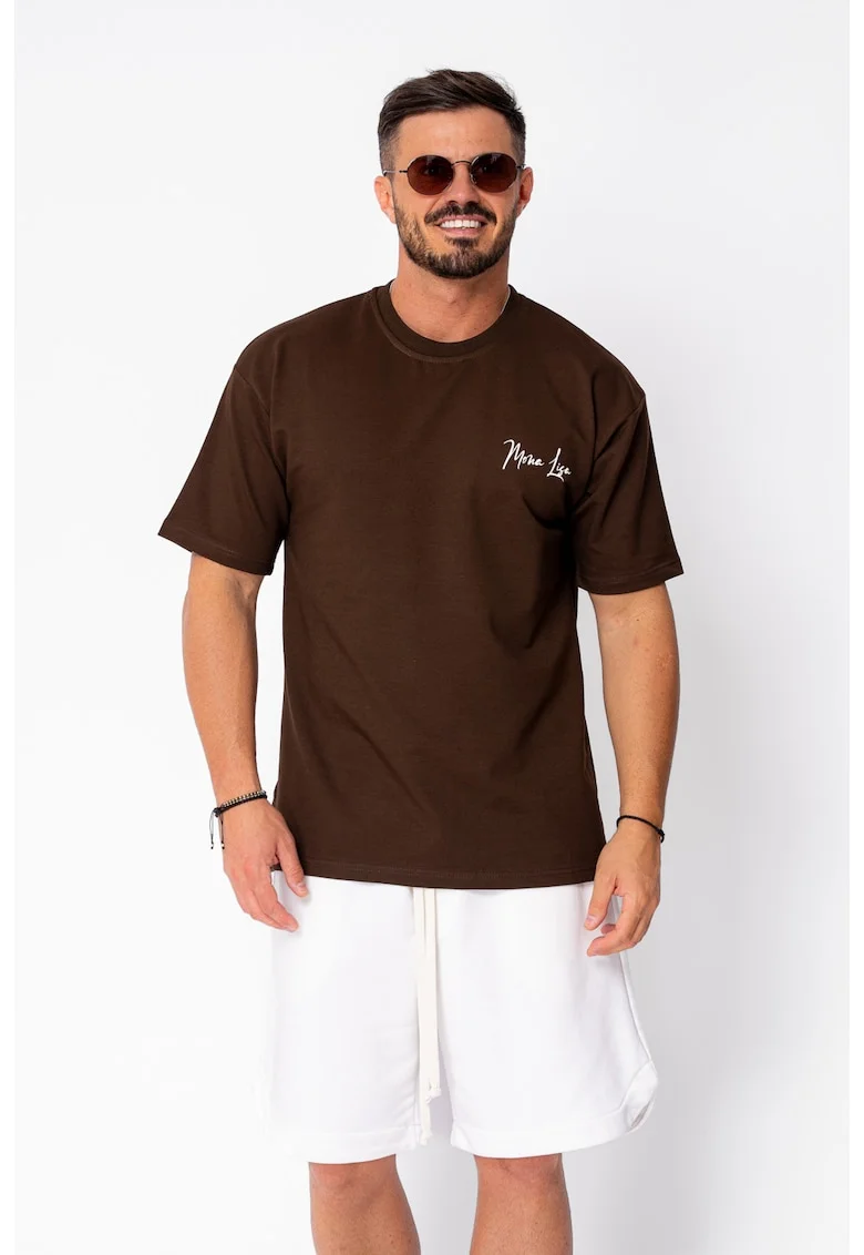 Tricou Mona Lisa imprimat Brown 22050, Maro