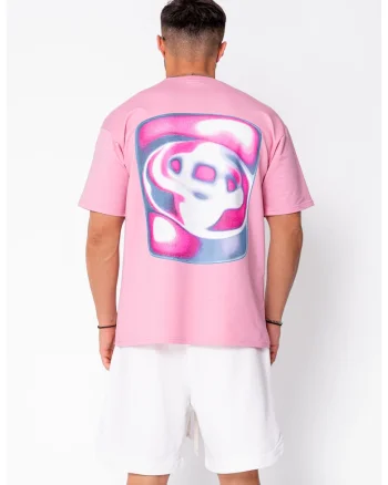Tricou barbati imprimat Pink 22075, Roz