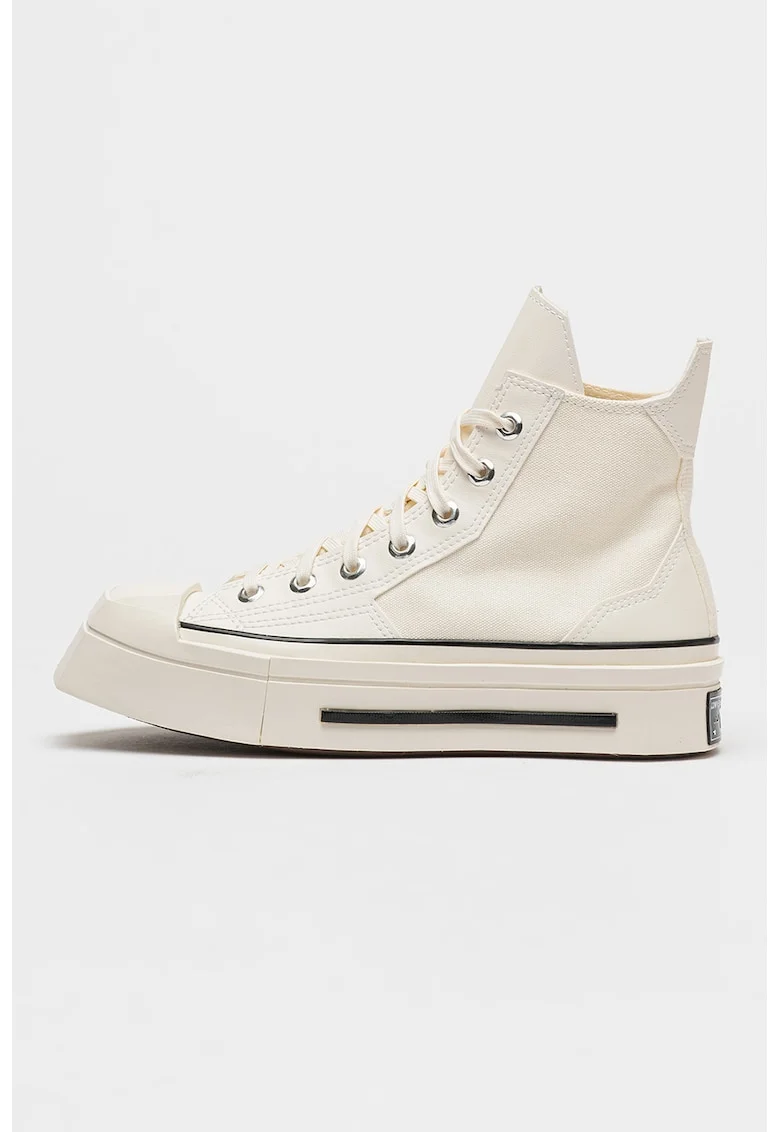 Pantofi sport cu platforma patrata Chuck 70 De Luxe, Alb fildes, Alb fildes
