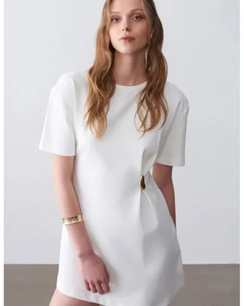 Rochie Mini,  Alb, fabrica Shift pentru Femei