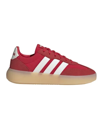 Pantofi sport Barreda Decode cu garnituri din piele intoarsa, Alb/Coral/Caramiziu