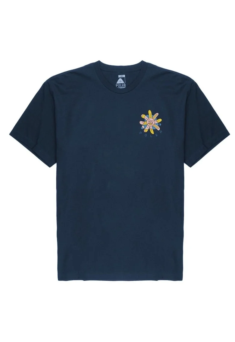 Tricou barbati,  Bumbac, Bleumarin
