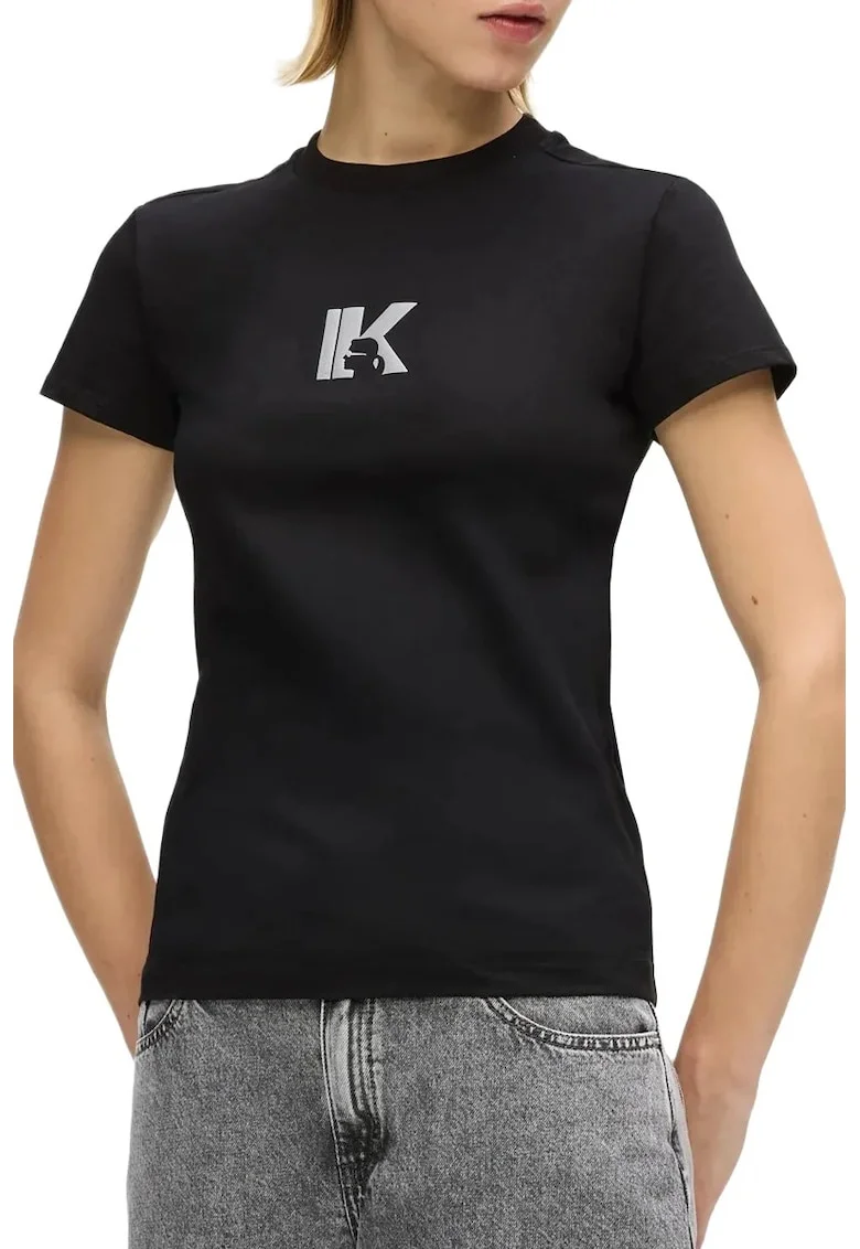 Tricou dama  B2W17064 Alb, Negru
