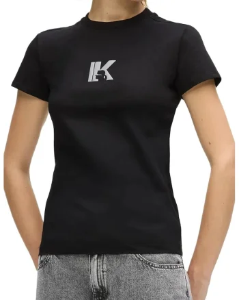 Tricou dama  B2W17064 Alb, Negru