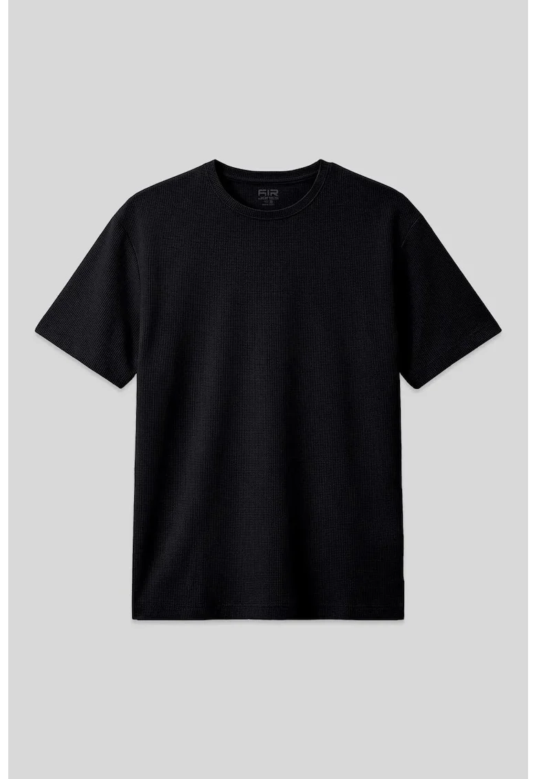 Tricou  supradimensionat, elastic, poliester-lycradwqf, Negru