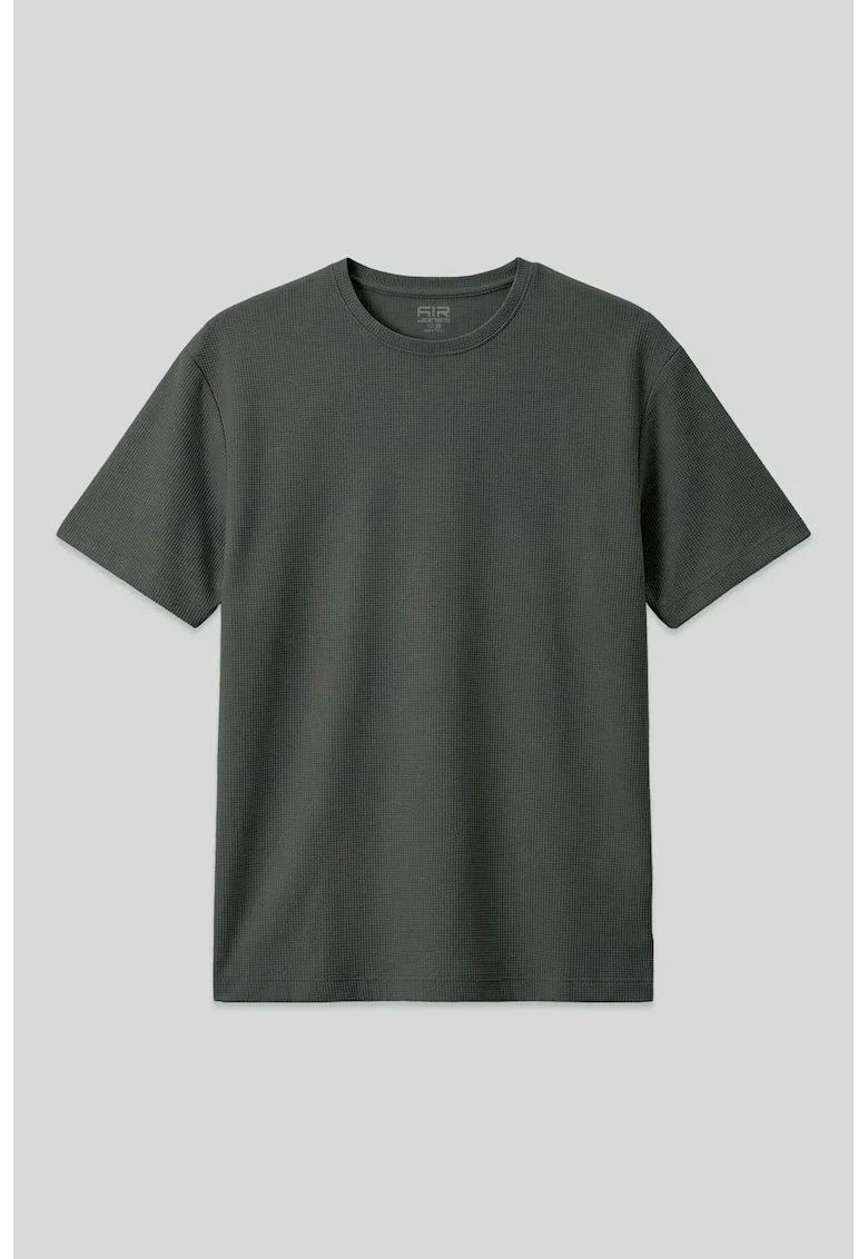 Tricou  supradimensionat, elastic, poliester-lycradwqf, Verde padure