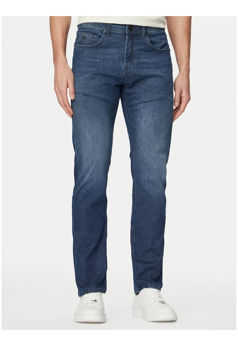 Blugi barbati,  slim fit, albastru, bumbac 681205, Albastru