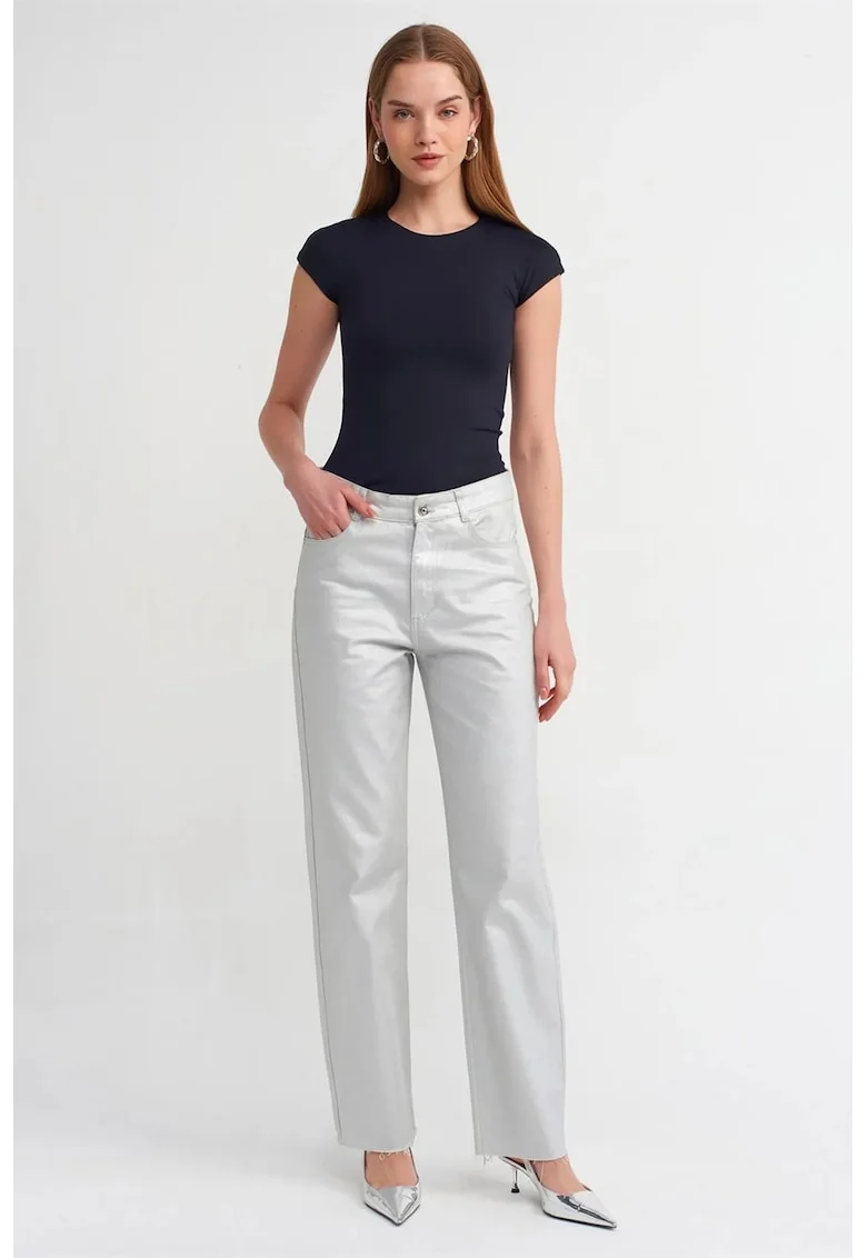 Tricouri dama,  Tricou Slim Fit, Bleumarin, 90% nailon, 10% elastan