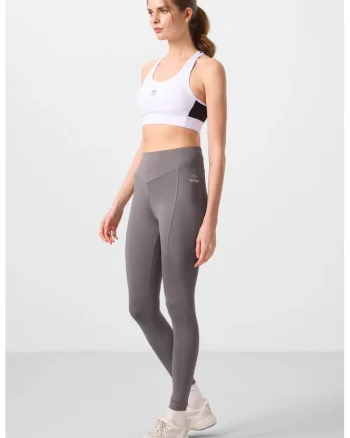 Colanti,  skinny, talie inalta, gri ardezie, elastic, poliester/elastan