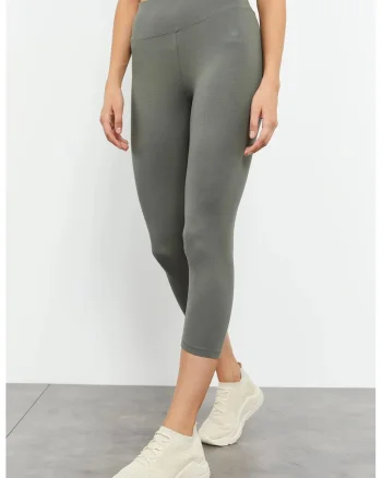Colanti,  Capri, elastic, gri, bumbac/elastan