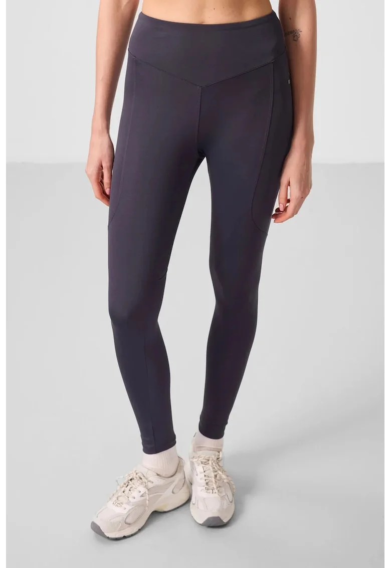Colanti,  High-Waist Skinny, elastici, gri antracit, poliester/elastan