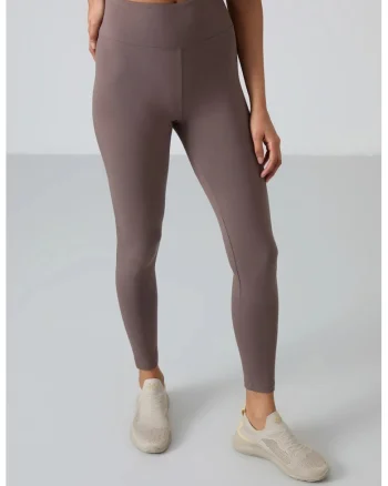 Colanti,  talie inalta, elastic, maro mocha, bumbac/elastan