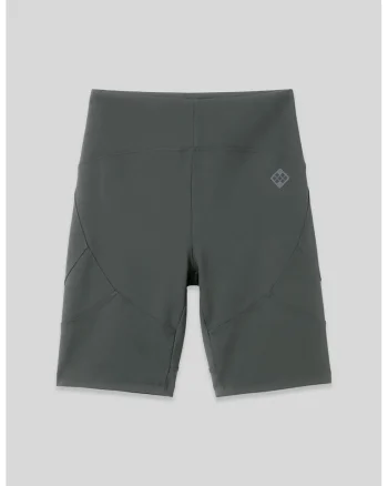 Colanti scurti,  talie inalta, elastic, verde salvie, poliamida si elastan
