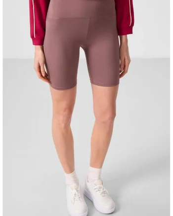 Colanti sport  scurti, mov mauve, elastic, poliester/elastan