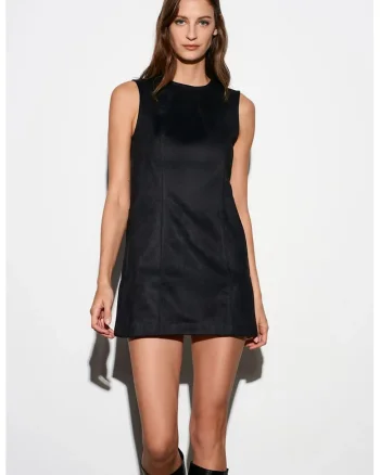 Rochie Mini,  Eleganta, Negru, Poliuretan