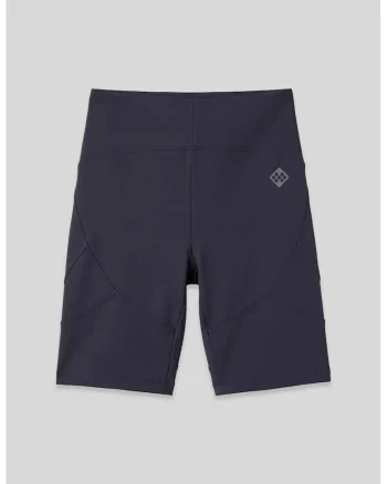 Colanti scurti,  talie inalta, elastic, Gri carbune/Gri antracit