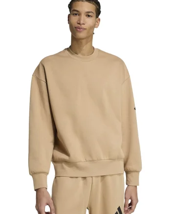 Bluza de trening lejera cu maneci cazute Essentials, Negru/Maro camel