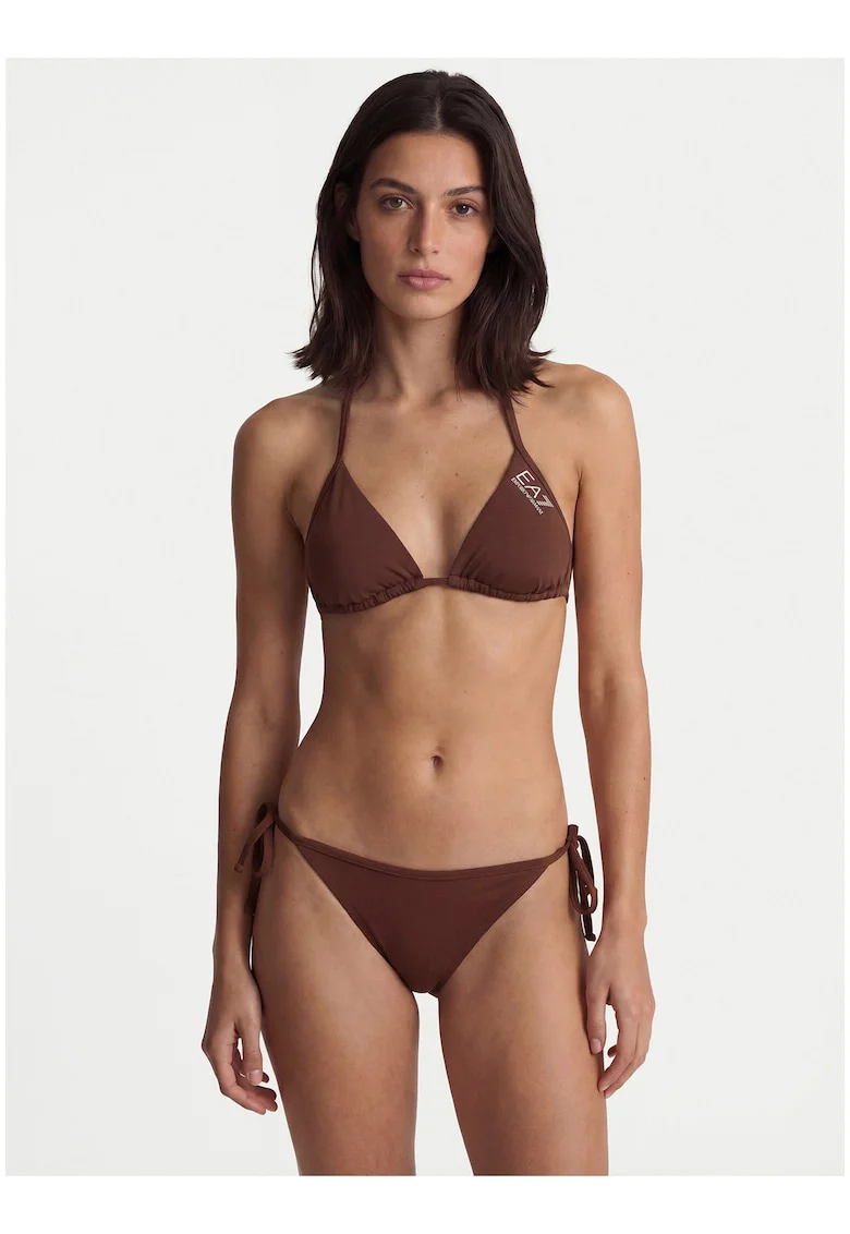 Costum de baie bikini,  material 485611, Maro