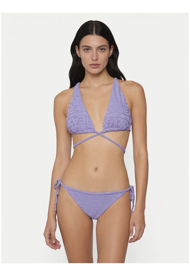 Costum de baie bikini pentru femei,  material sintetic 898281, Albastru