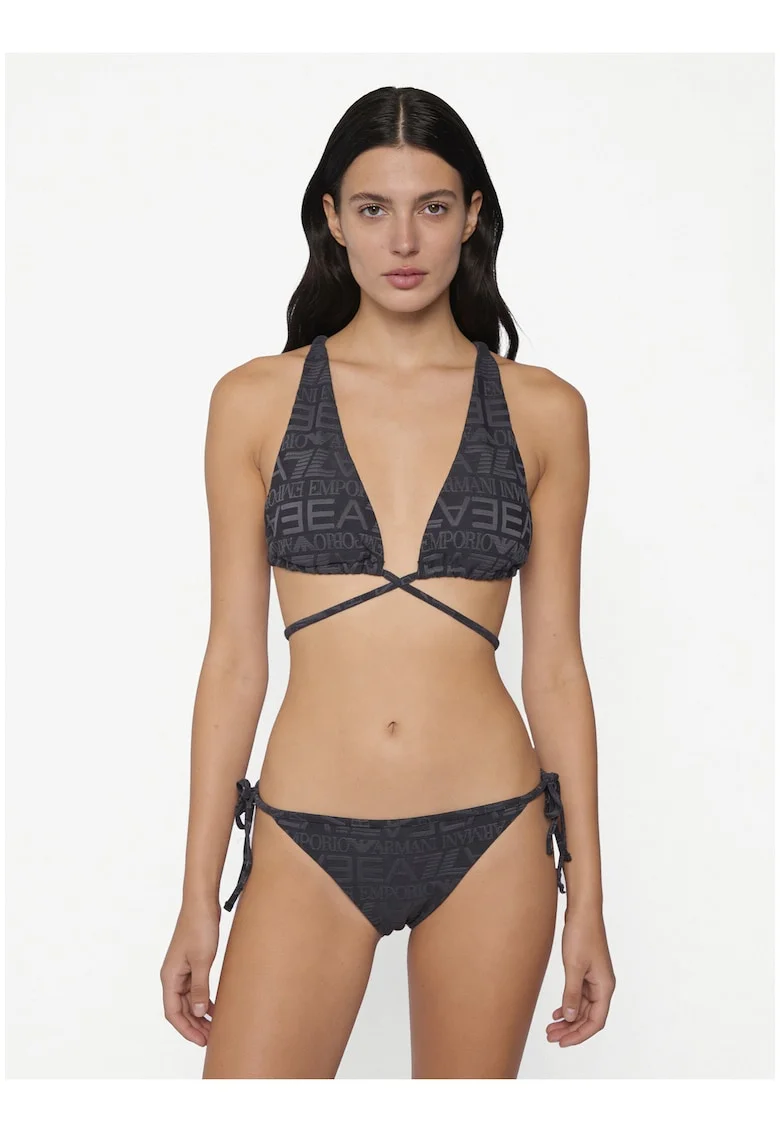 Costum de baie bikini pentru femei,  material sintetic 898281, Gri