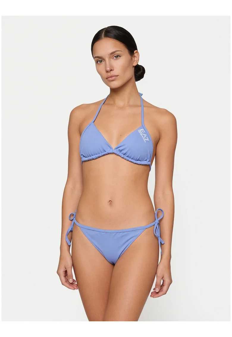 Costum de baie bikini,  material 485611, Albastru