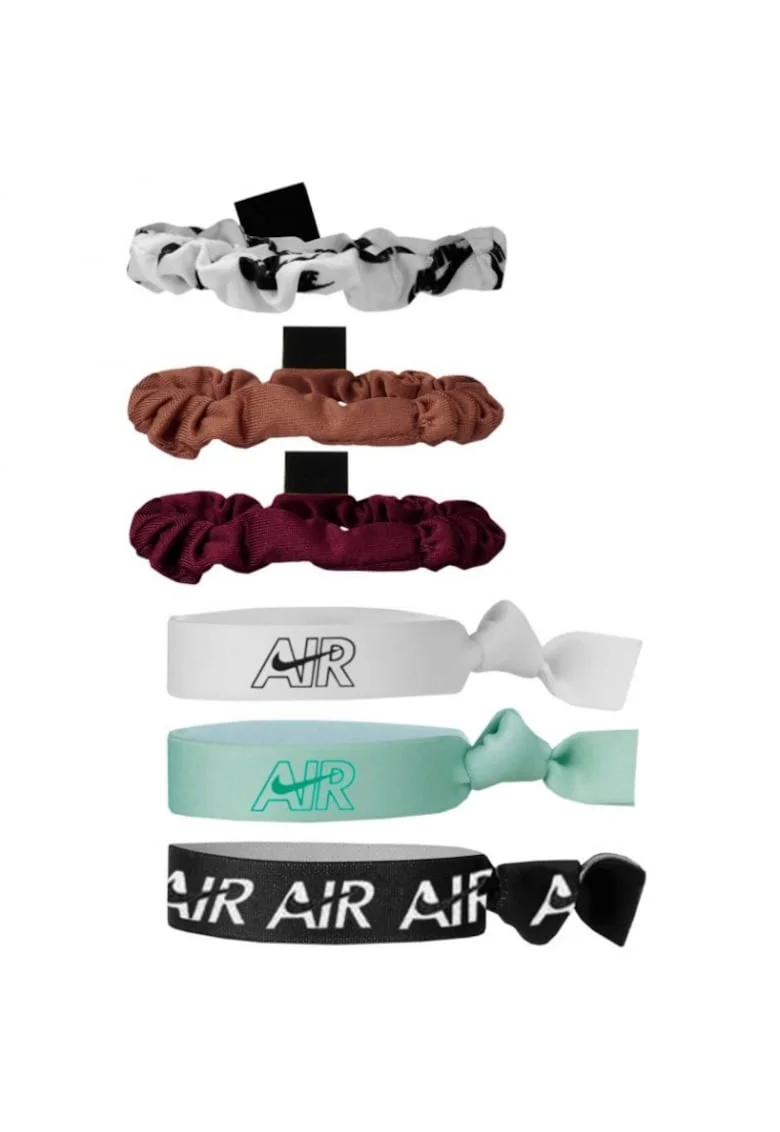 Set de 6 elastice de par,  Multicolor