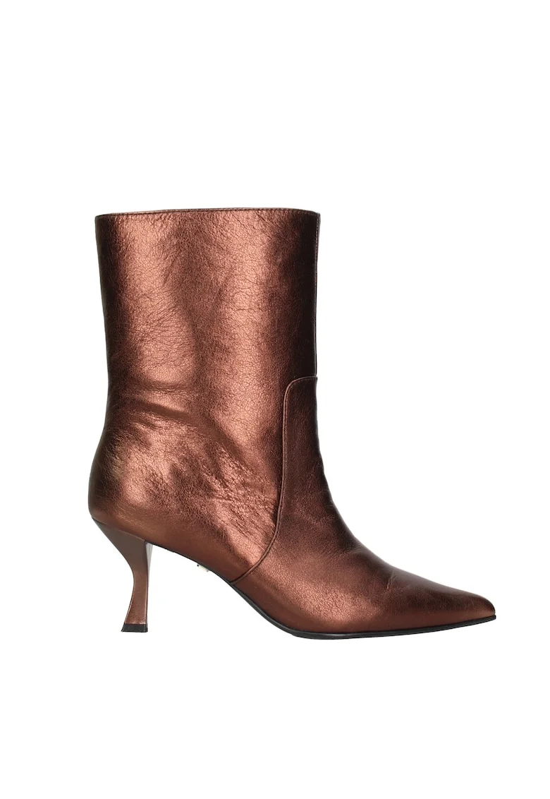 Ghete cowboy cu toc Celeste Chic, Bronz