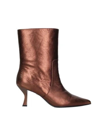 Ghete cowboy cu toc Celeste Chic, Bronz