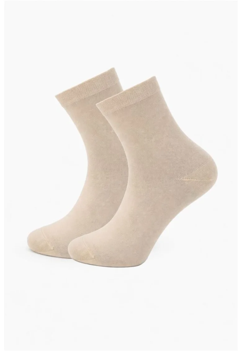 Sosete lungi bamboo femei, SDGW10ALB,, Bej