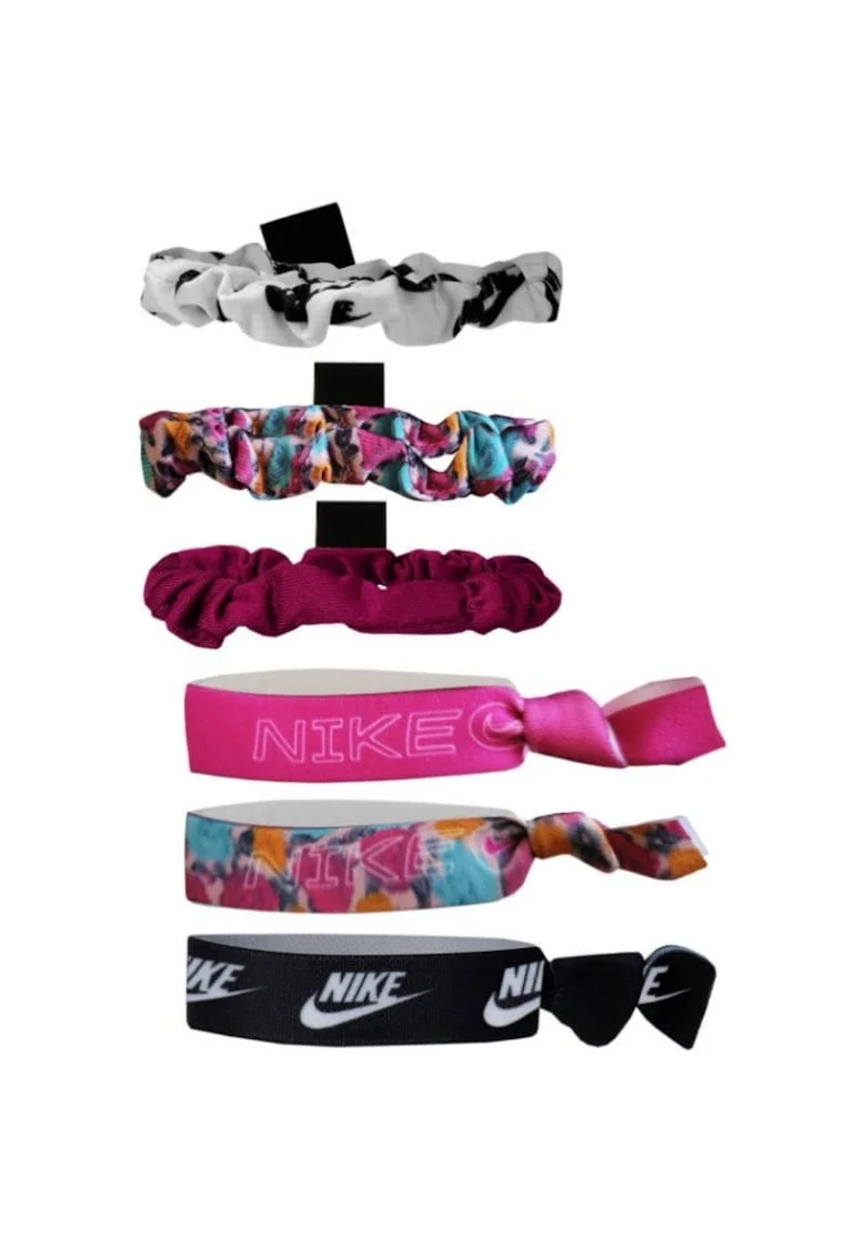 Set de 6 elastice de par,  Multicolor