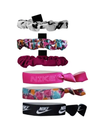 Set de 6 elastice de par,  Multicolor