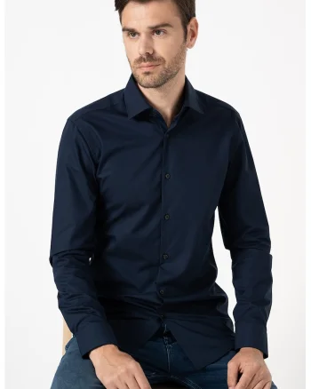 Camasa slim fit de bumbac Jenno