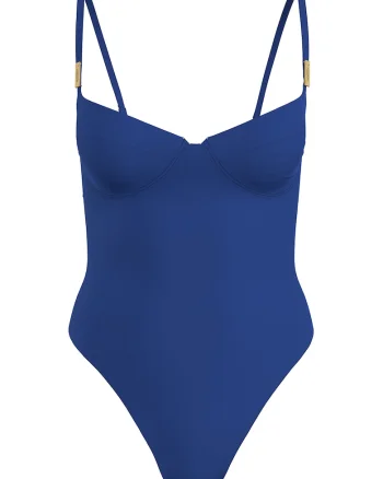 Costum de baie intreg cu burete si decupaj