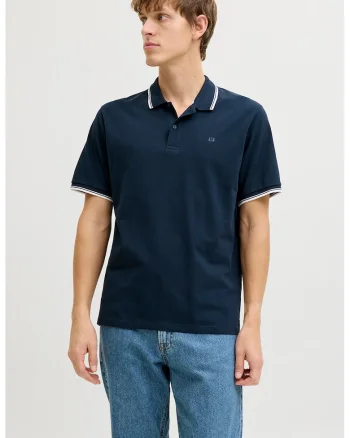 Tricou polo regular fit, Bleumarin