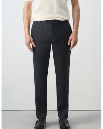 Pantaloni slim fit de in, Bleumarin