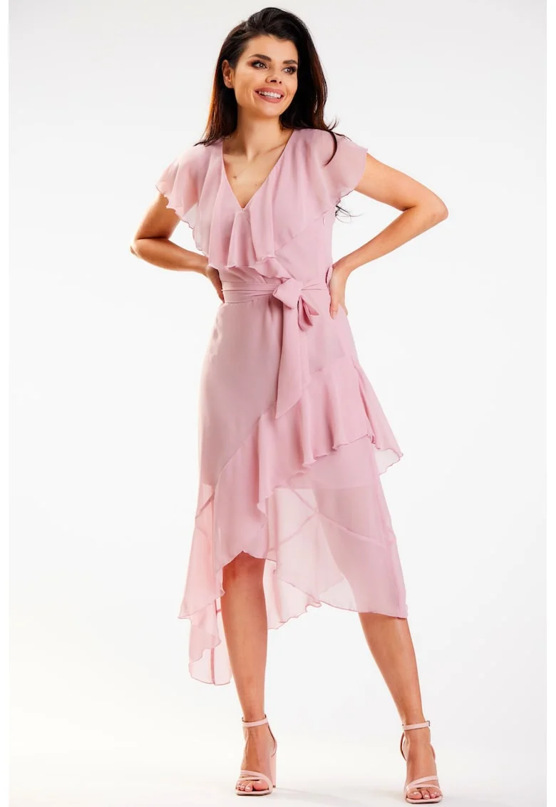 Midi Rochie Fara maneca, Poliester A574