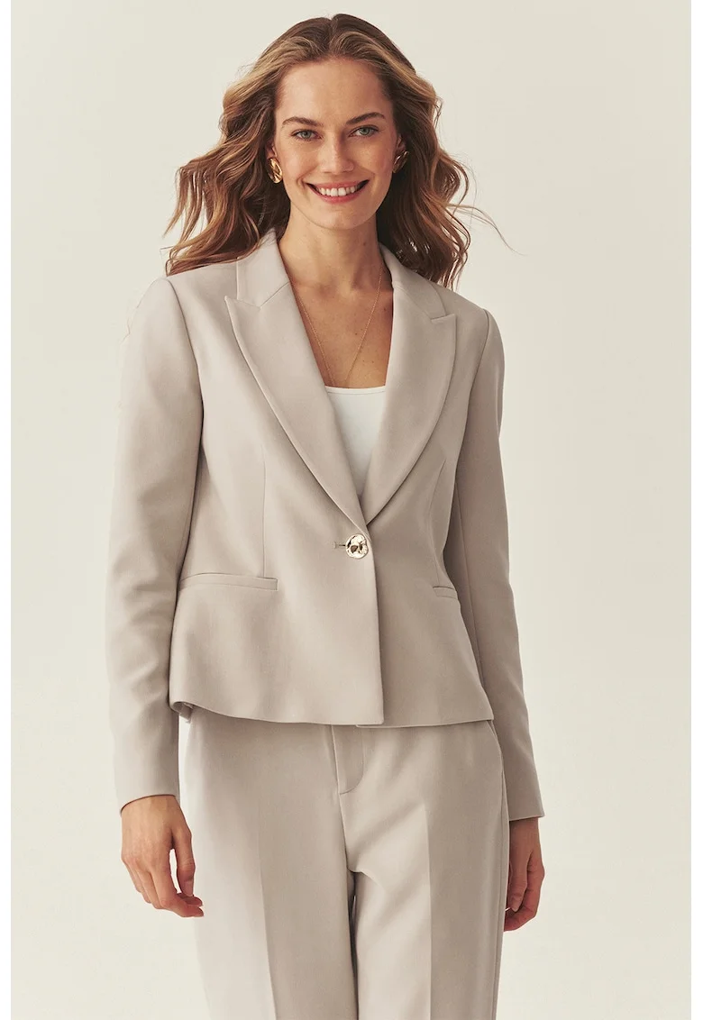 Sacou regular fit, Bej deschis