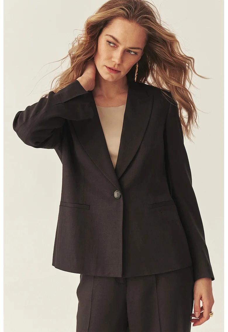Sacou regular fit, Maro inchis