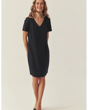 Rochie lejera cu decolteu in V, Negru