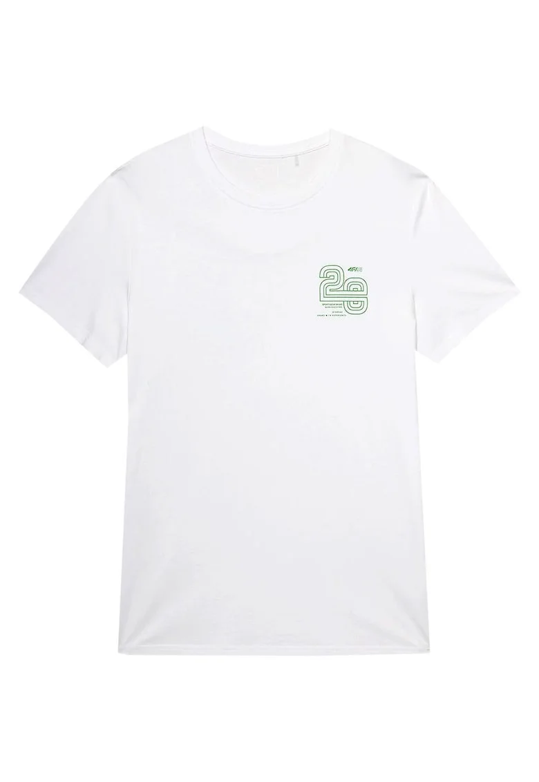 Tricou barbatesc  cu maneca scurta Sabanna alb, Alb
