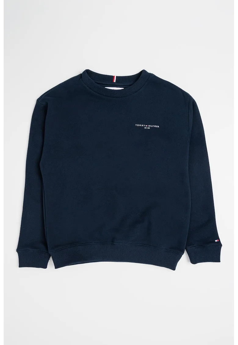 Bluza regular fit de trening cu logo, Bleumarin